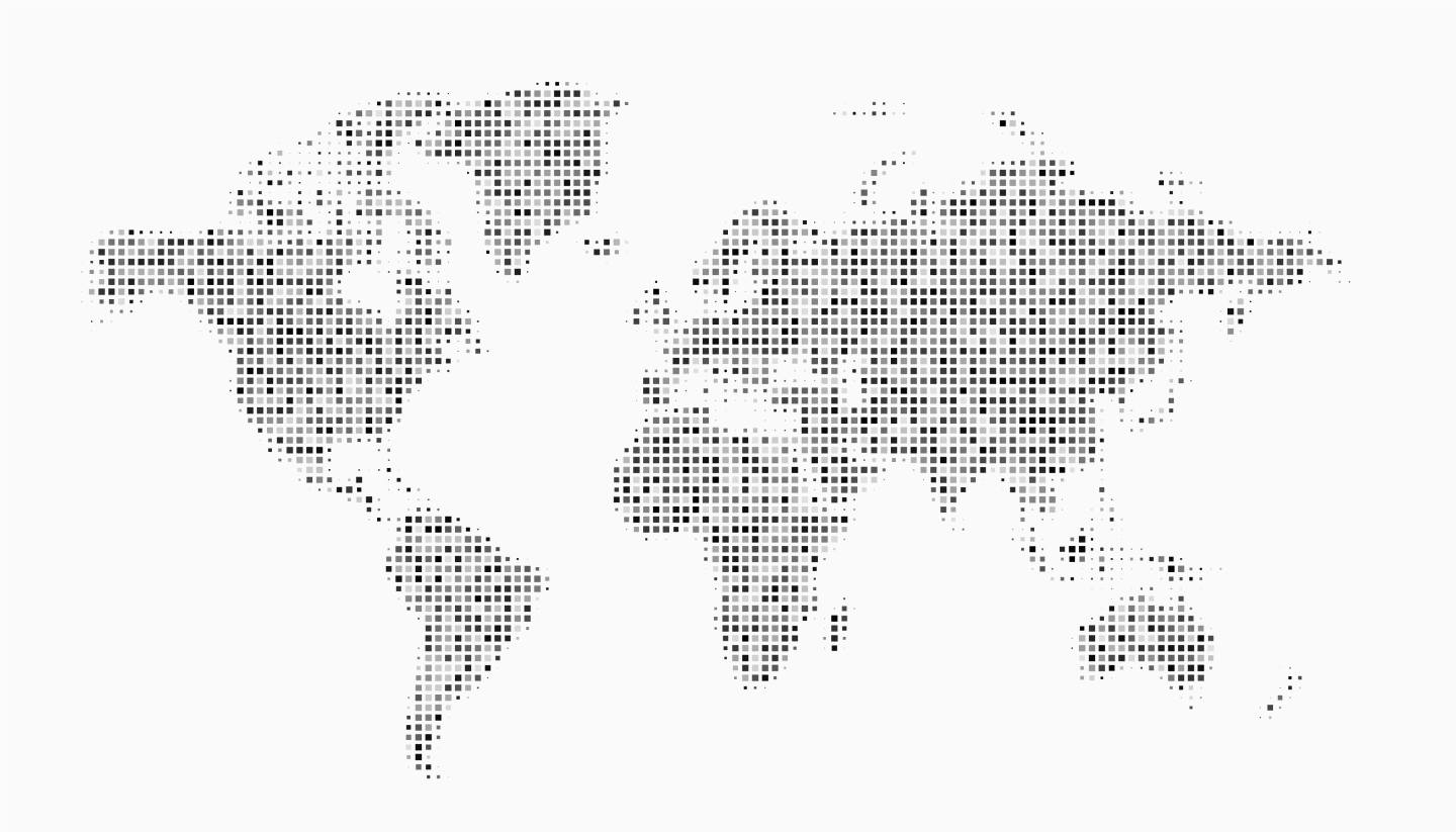 Globe map dots